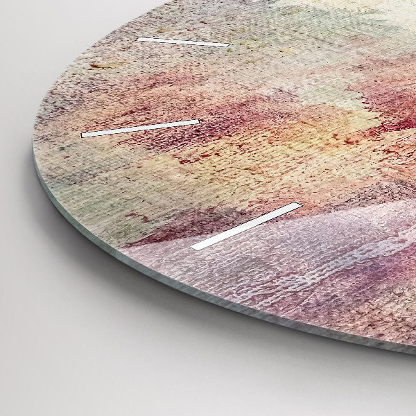 Kerek fali üvegóra Festett absztrakció