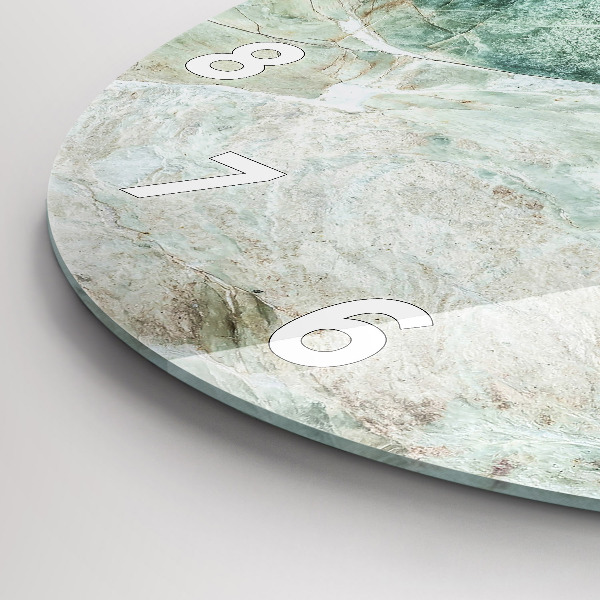 Kerek fali üvegóra Márvány kő textúra