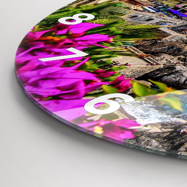 Kerek fali üvegóra Cinque Terre-part