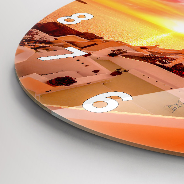 Kerek fali üvegóra Régi szélmalom Santoriniben