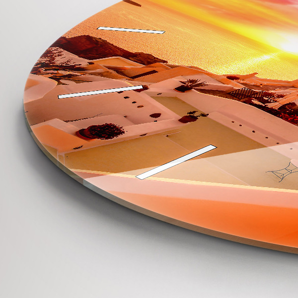 Kerek fali üvegóra Régi szélmalom Santoriniben