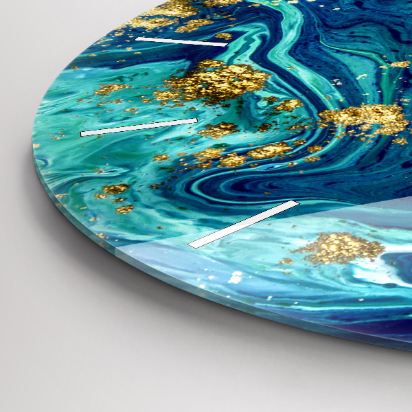 Kerek fali üvegóra Modern absztrakció