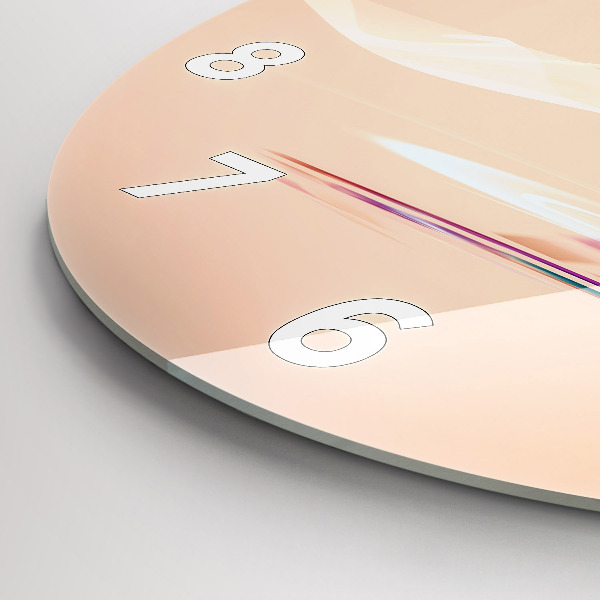 Kerek fali üvegóra Flamingo illusztráció