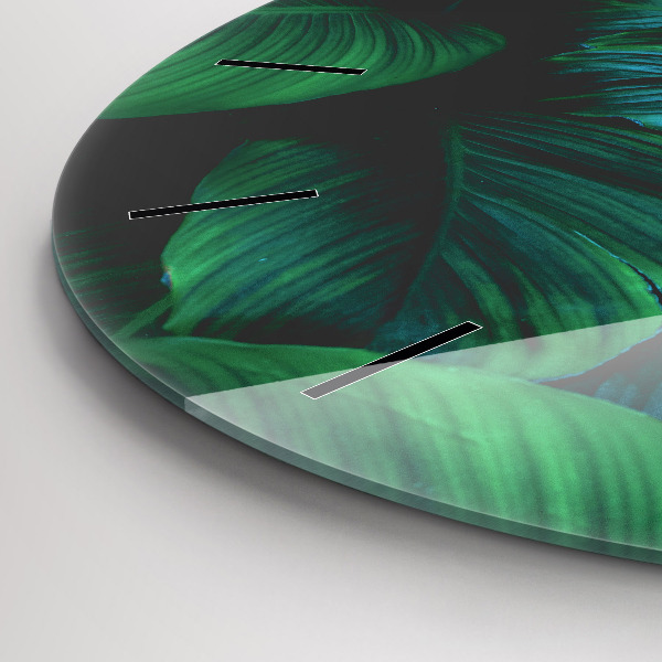 Kerek fali üvegóra A természet levelei