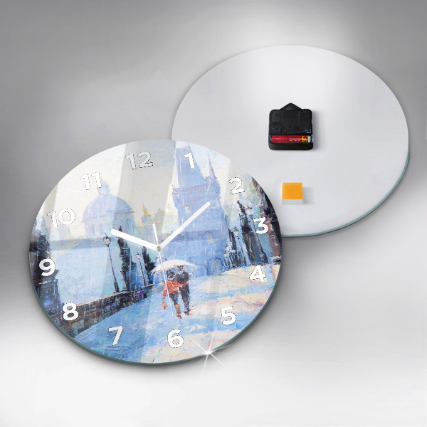 Kerek fali üvegóra Olaj művészet