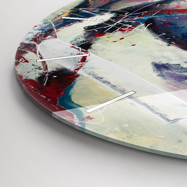 Kerek fali üvegóra Vágtató lovak illusztrációja