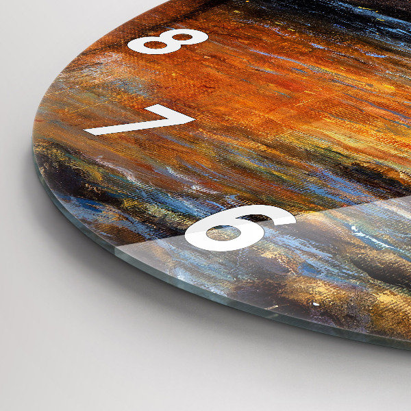 Kerek fali üvegóra Művészi művészet