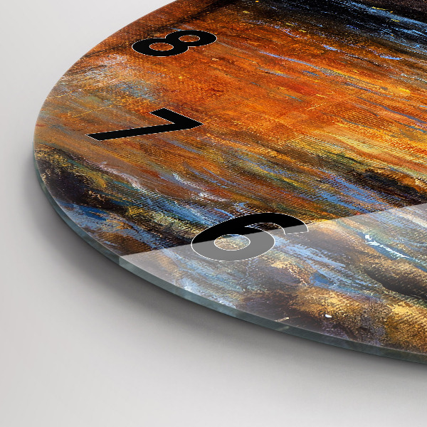 Kerek fali üvegóra Művészi művészet