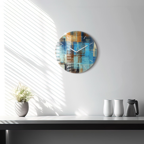 Kerek fali üvegóra Színes háttér - absztrakt