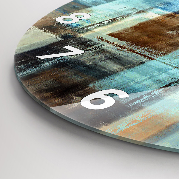 Kerek fali üvegóra Színes háttér - absztrakt