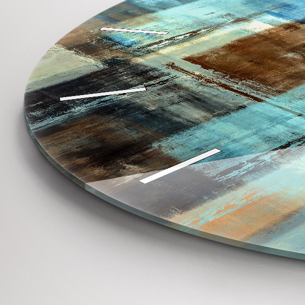 Kerek fali üvegóra Színes háttér - absztrakt