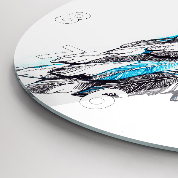 Kerek fali üvegóra Madárszárnyak utánzata