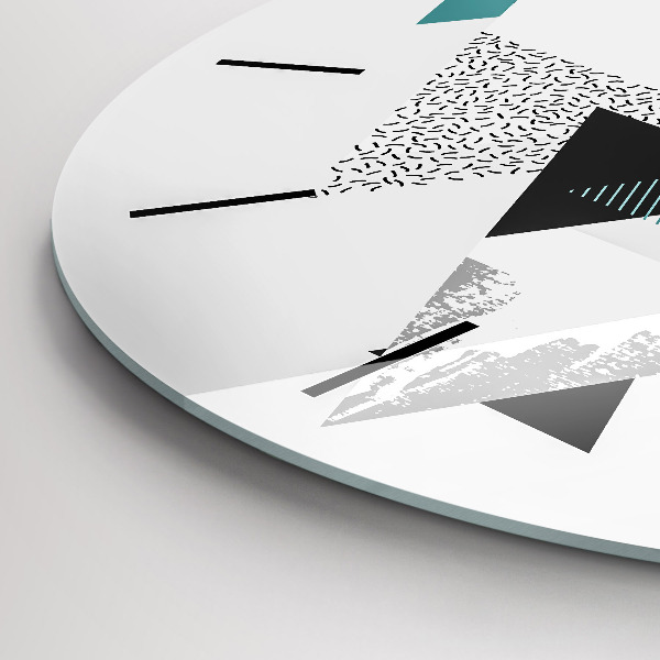 Kerek fali üvegóra Geometriai minta