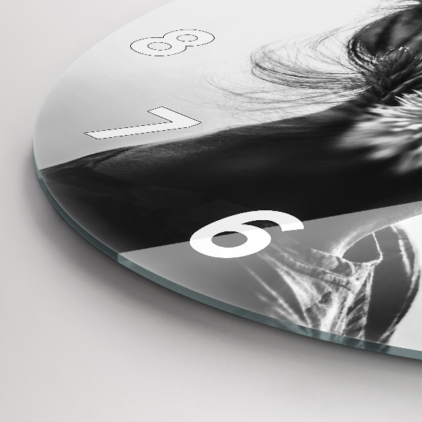 Kerek fali üvegóra Egy nő portréja