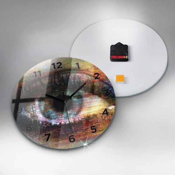 Kerek fali üvegóra Street Art Eye