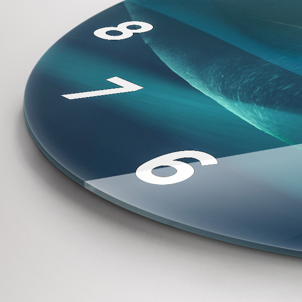 Kerek fali üvegóra Egy repülő sas képe