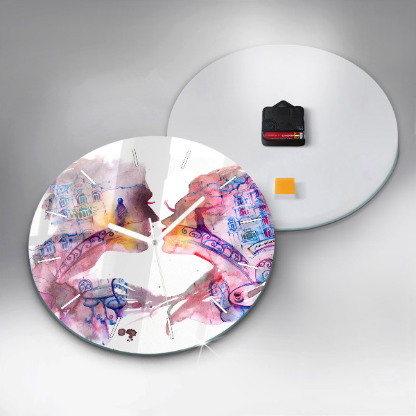 Kerek fali üvegóra Két test egy lélek