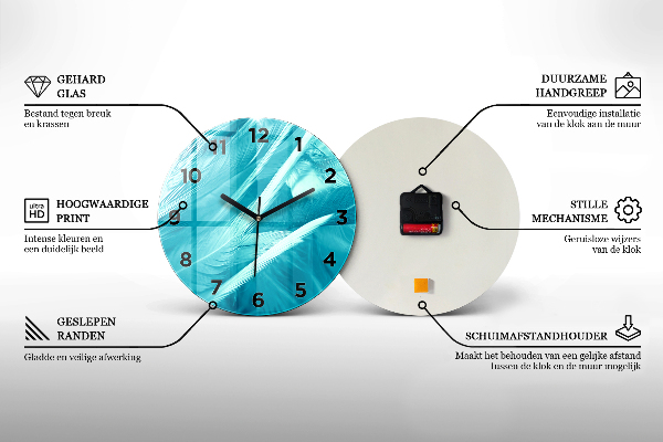 Kerek fali üvegóra Idő – Mechanizmus