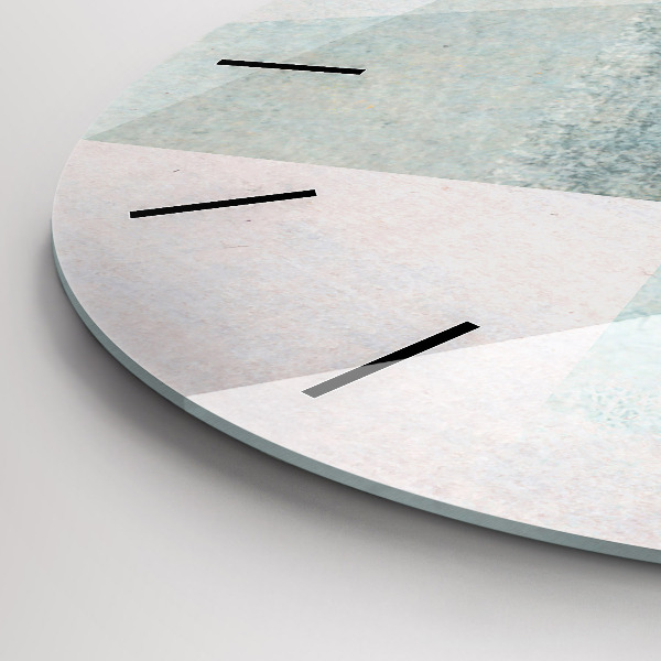 Kerek fali üvegóra Háromszögek absztrakt textúra