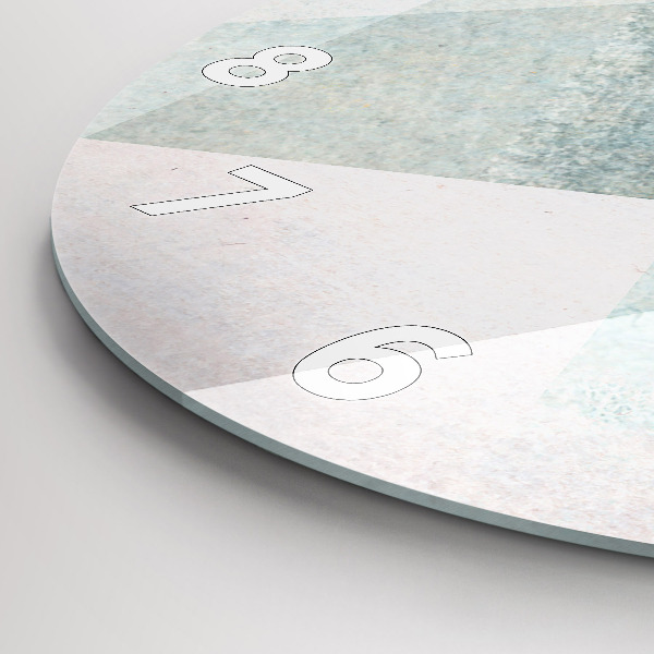 Kerek fali üvegóra Háromszögek absztrakt textúra