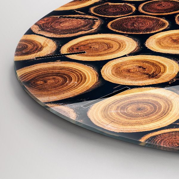 Kerek fali üvegóra Faipari