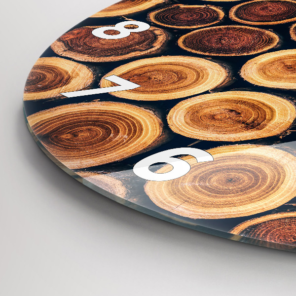 Kerek fali üvegóra Faipari