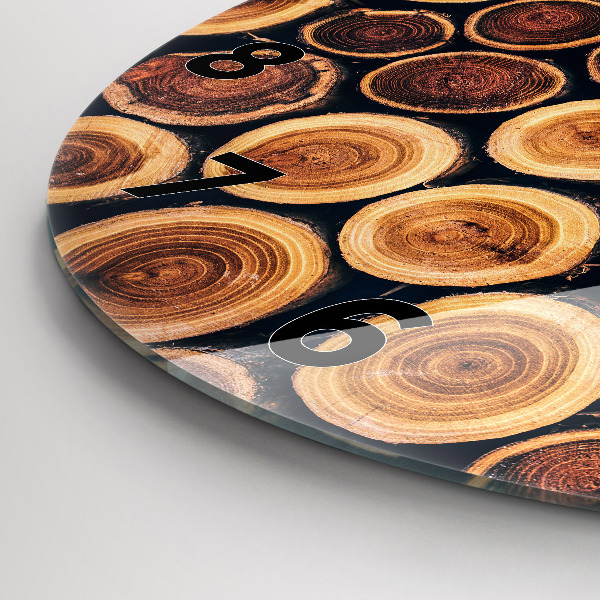 Kerek fali üvegóra Faipari