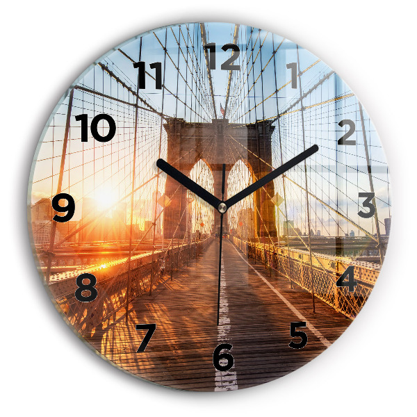 Kerek fali üvegóra Brooklyn Bridge NYC