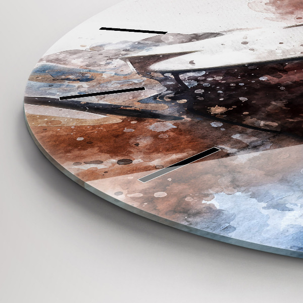 Kerek fali üvegóra Gitár vizualizáció