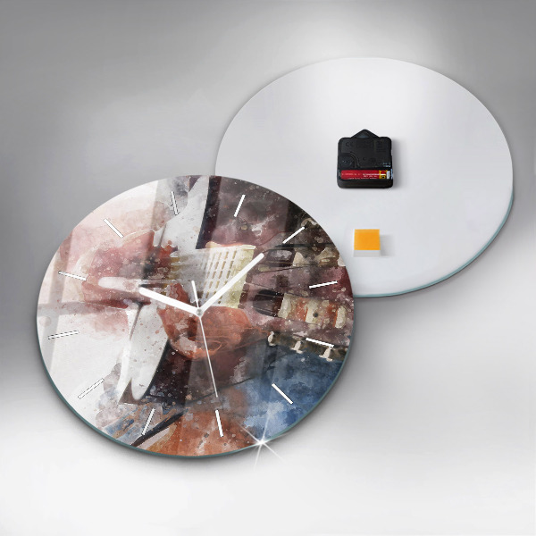 Kerek fali üvegóra Gitár vizualizáció