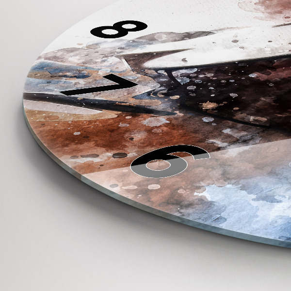 Kerek fali üvegóra Gitár vizualizáció