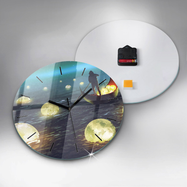 Kerek fali üvegóra Absztrakció