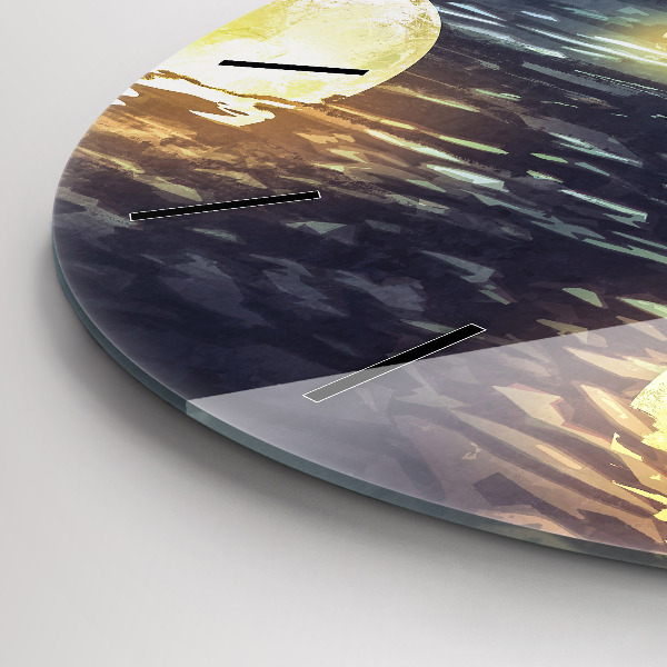 Kerek fali üvegóra Absztrakció