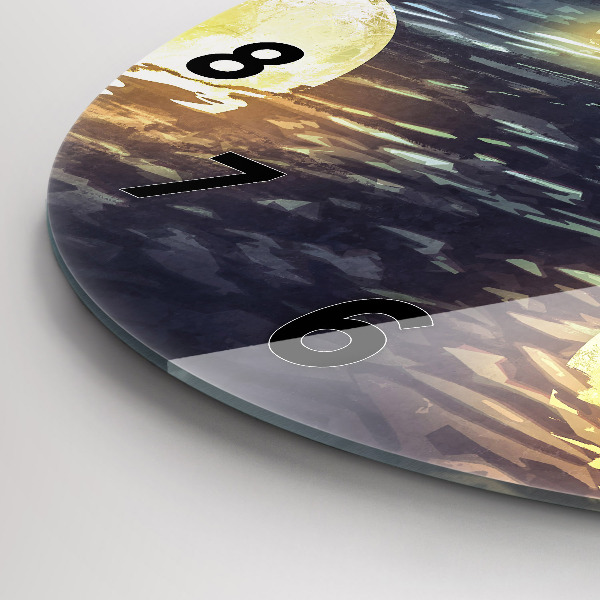 Kerek fali üvegóra Absztrakció