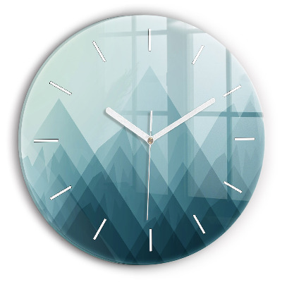 Kerek fali üvegóra Geometriai figurák