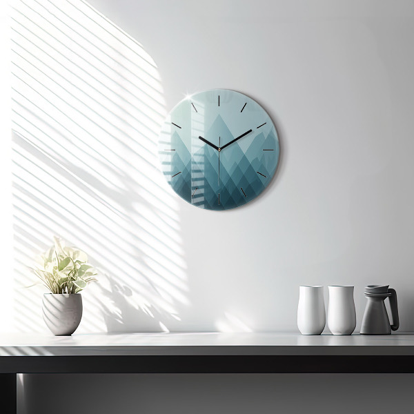 Kerek fali üvegóra Geometriai figurák