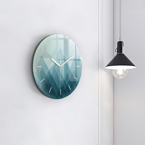Kerek fali üvegóra Geometriai figurák