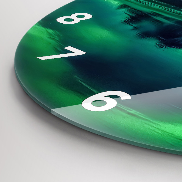 Kerek fali üvegóra Északi fény