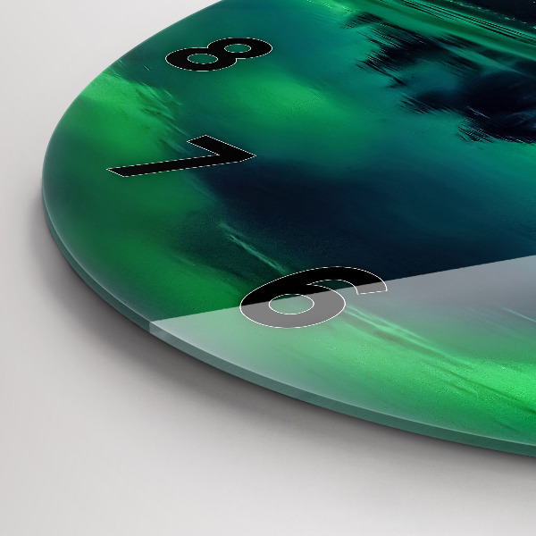 Kerek fali üvegóra Északi fény