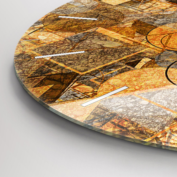 Kerek fali üvegóra Geometriai formák