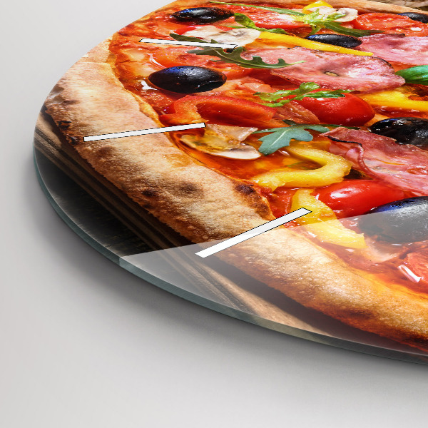 Kerek fali üvegóra Olaszország kulináris szíve