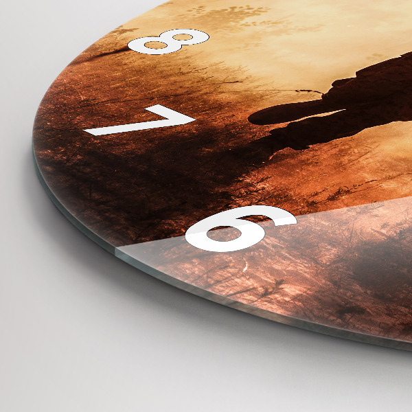 Kerek fali üvegóra Katonák