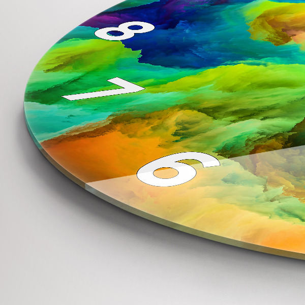 Kerek fali üvegóra Fraktál textúra