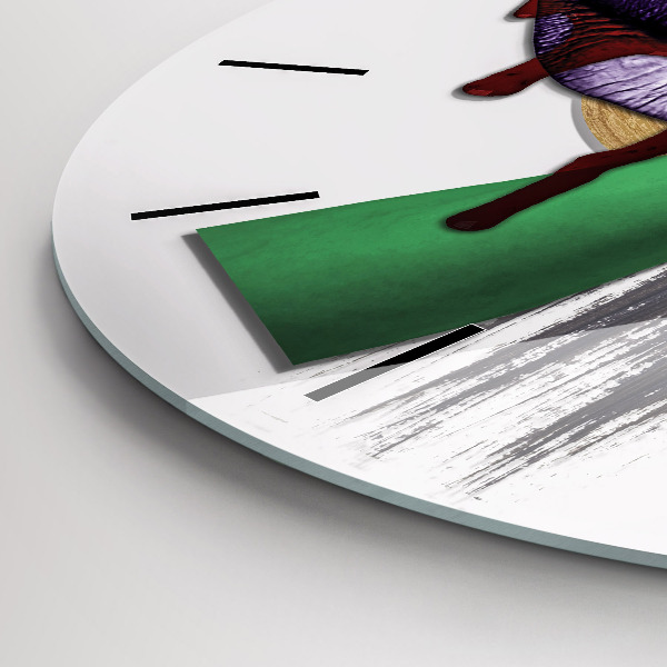 Kerek fali üvegóra Szürrealista kollázs