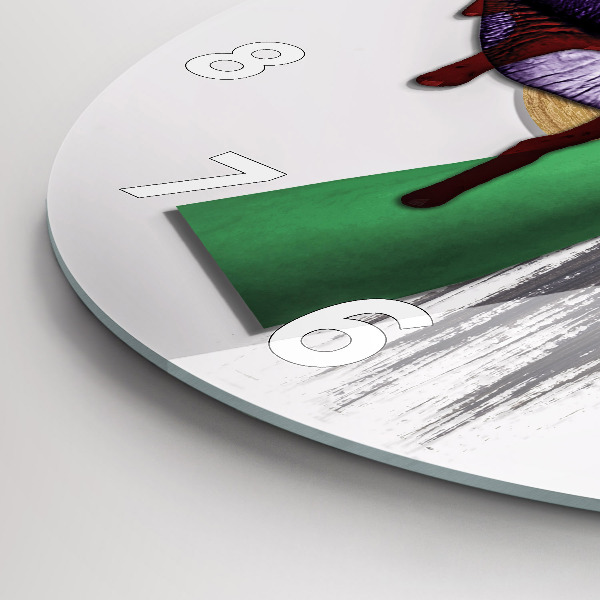 Kerek fali üvegóra Szürrealista kollázs