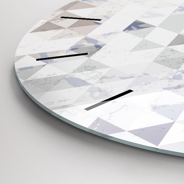 Kerek fali üvegóra Geometriai minta