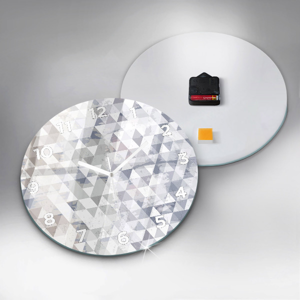 Kerek fali üvegóra Geometriai minta