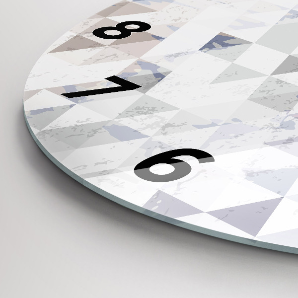 Kerek fali üvegóra Geometriai minta