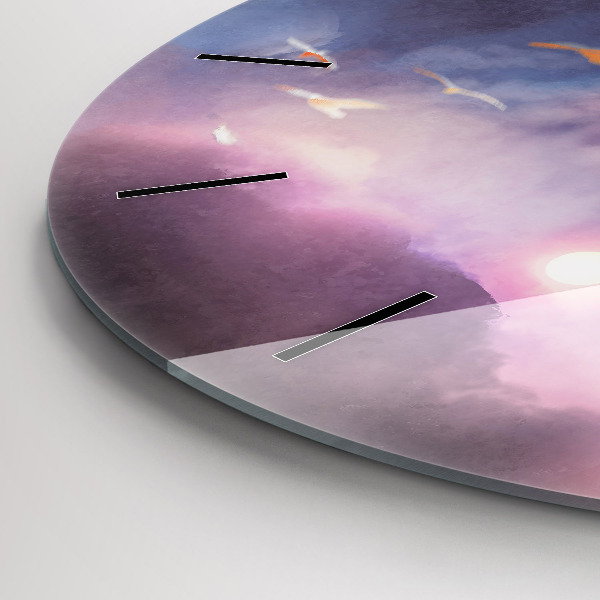 Kerek fali üvegóra Szárnyú fiú