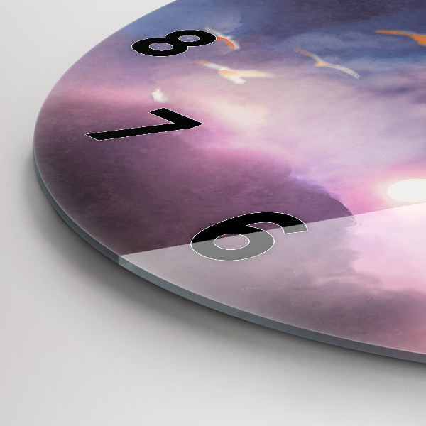 Kerek fali üvegóra Szárnyú fiú